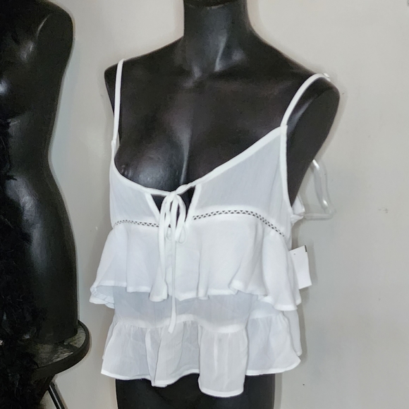 Lalavon ruffle top. Sz Sm - Picture 5 of 5